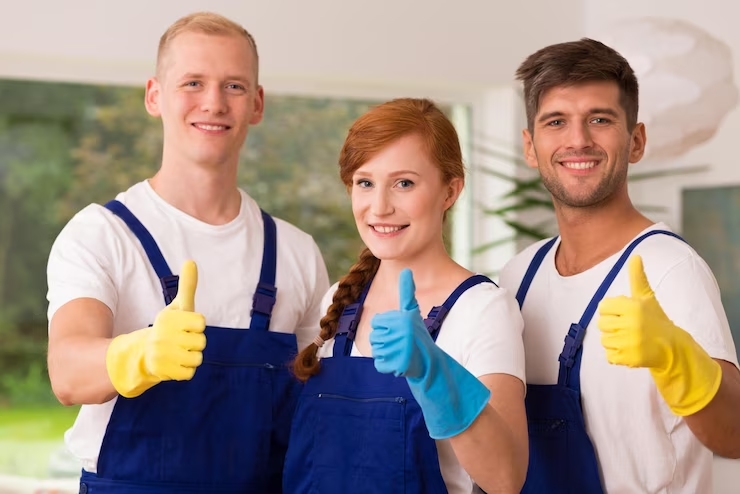 Cleaning team